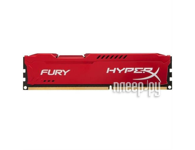  Kingston HyperX Fury Red DDR3 DIMM 1333MHz PC3-10600 CL9 - 8Gb HX313C9FR / 8