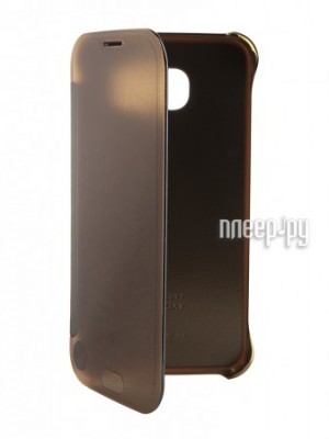 Аксессуар Чехол Samsung SM-G920 Galaxy S6 Clear View Gold EF-ZG920BFEGRU