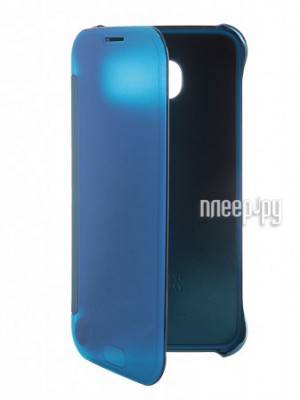 Аксессуар Чехол Samsung SM-G920 Galaxy S6 Clear View Blue EF-ZG920BLEGRU