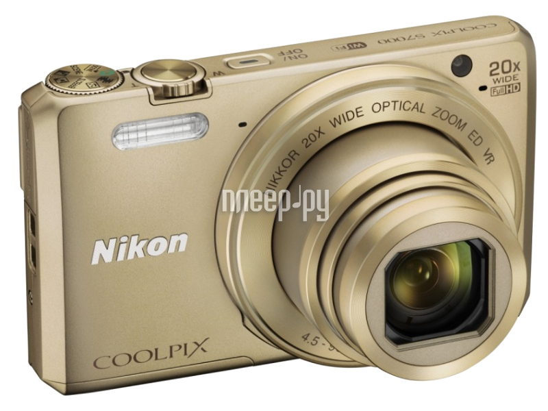  Nikon S7000 Coolpix Gold  13568 