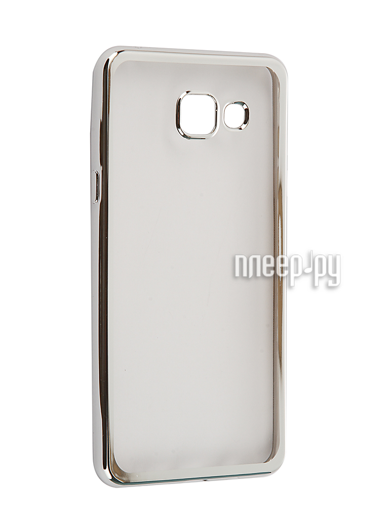  - Samsung Galaxy A5 (2016) SkinBox Silicone Chrome Border 4People Silver T-S-SGA52016-008