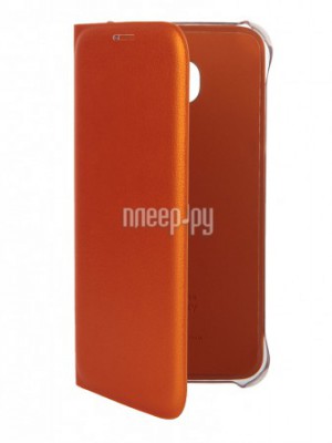 Аксессуар Чехол Samsung SM-G920 Galaxy S6 Flip Wallet Orange EF-WG920POEGRU