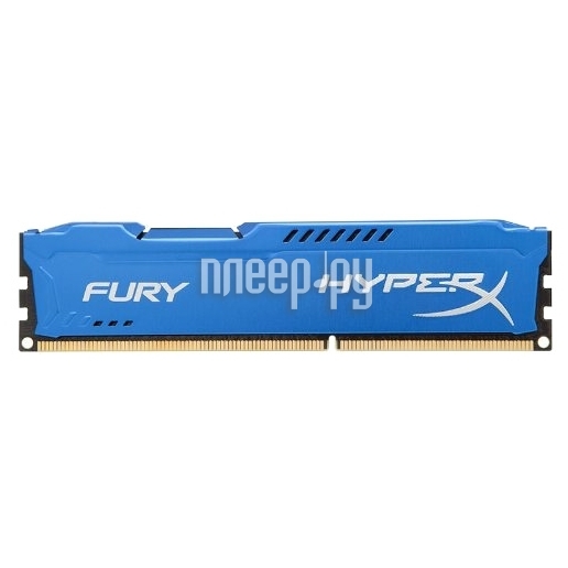   Kingston HyperX Fury Blue DDR3 DIMM 1333MHz PC3-10600 CL9 - 8Gb HX313C9F / 8  3860 