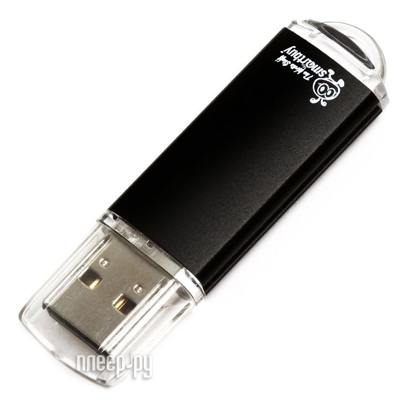 USB Flash Drive 8Gb - Smartbuy V-Cut Black SB8GBVC-K