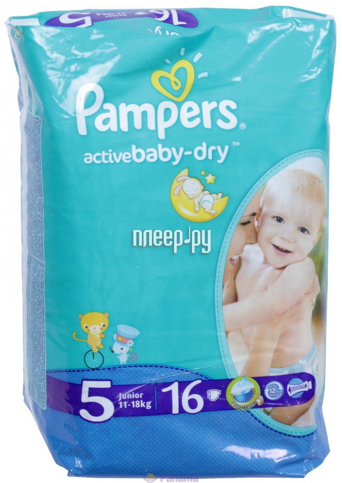  Pampers Active Baby-Dry Junior 11-18 16 4015600003043  417 