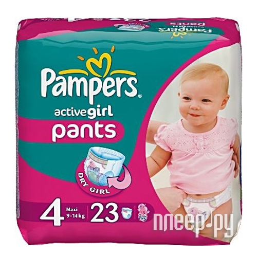 Pampers Active Girl Maxi 9-14 23 4015400255338  440 