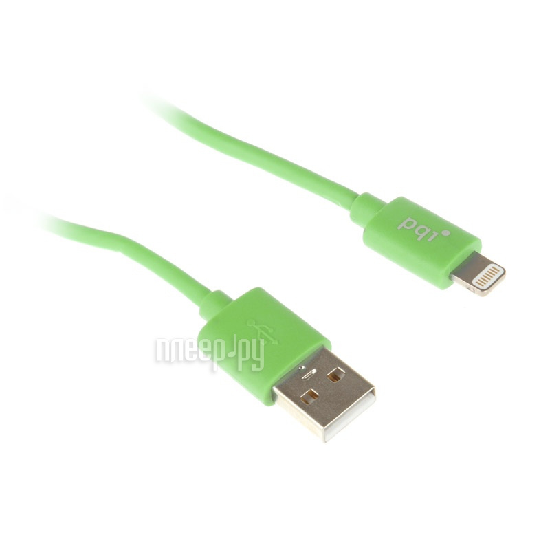  PQI USB to Lightning 90cm  iPhone / iPad / iPod Green PQI-iCABLE-FLAT90-GN 