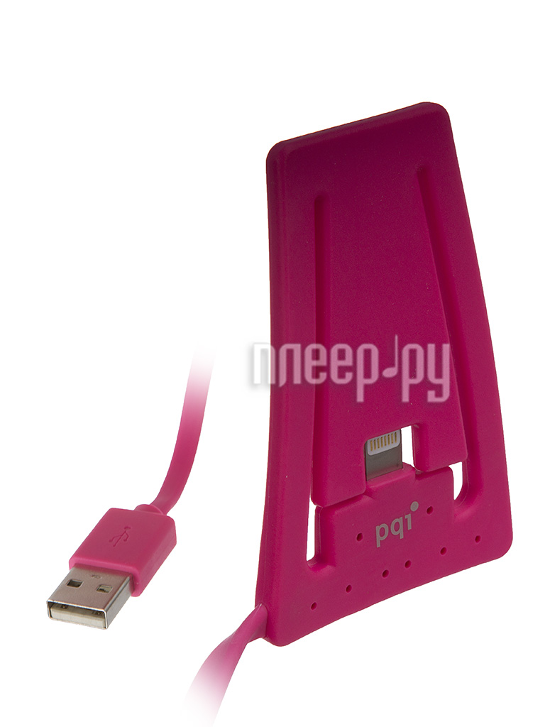  PQI USB to Lightning  iPhone / iPod AC1011 Pink PQI-iSTANDCHARGE-PK