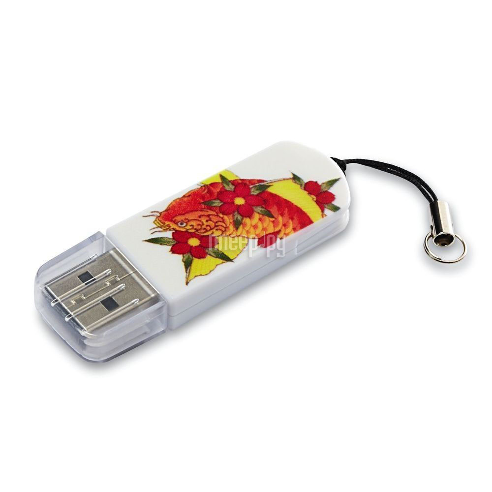 USB Flash Drive 16Gb - Verbatim Mini Tattoo Edition USB 2.0 Fish 49886  344 