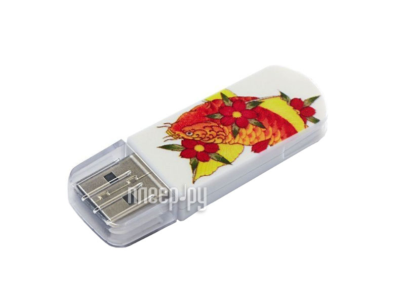 USB Flash Drive 8Gb - Verbatim Mini Tattoo Edition USB 2.0 Fish 49882 
