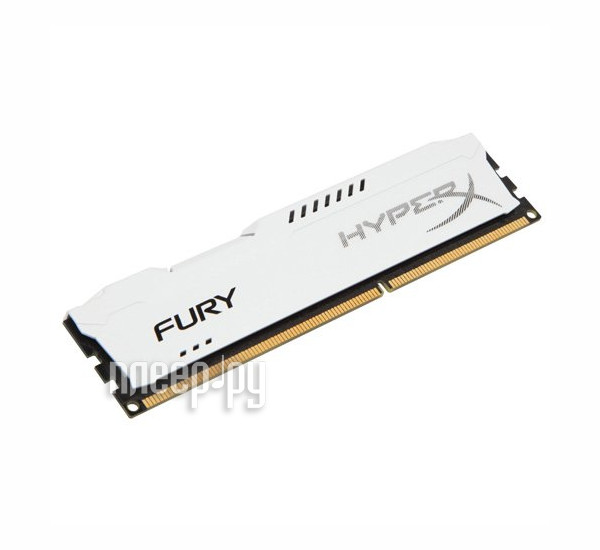   Kingston HyperX Fury White DDR3 DIMM 1600MHz PC3-12800 CL10 - 4Gb HX316C10FW / 4  2026 