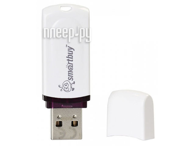 USB Flash Drive 16Gb - SmartBuy Paean White SB16GBPN-W 