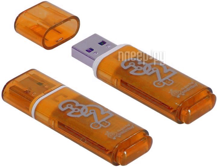 USB Flash Drive 32Gb - SmartBuy Glossy Series Orange SB32GBGS-Or 