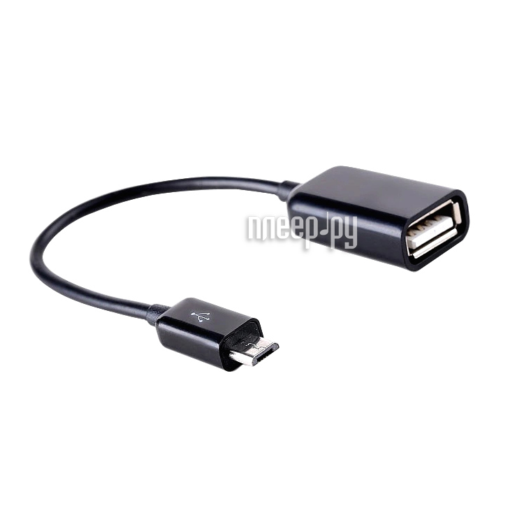  BROSCO OTG USB - Micro USB Black OTG-CABLE-01-BLACK 