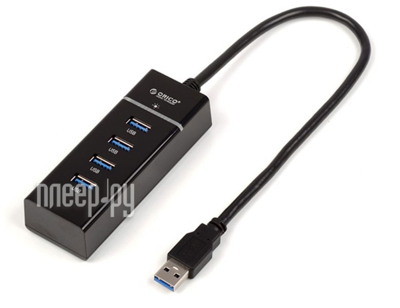  USB Orico W6PH4-BK 4-Ports Black 