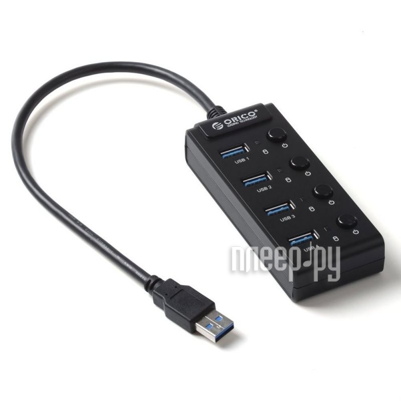  USB Orico W9PH4-BK 4-Ports Black  1355 