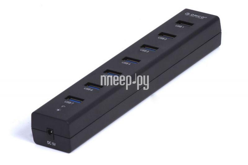  USB Orico H7013-U3-BK 7-Ports Black 