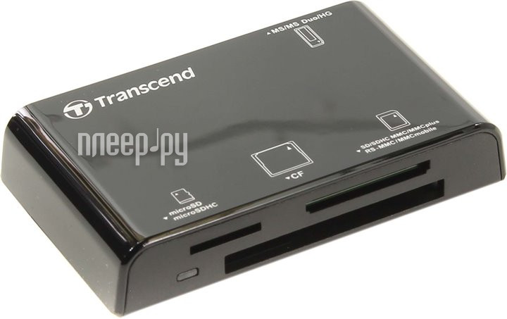 - Transcend Compact Card Reader P8 TS-RDP8K Black 