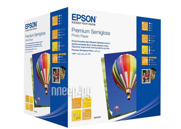  Epson Premium C13S042200  260g / m2 A6 500  