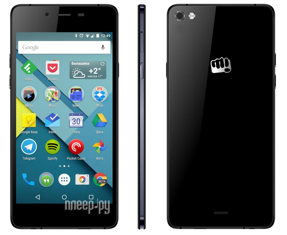 Сотовый телефон Micromax Q450 Canvas Sliver 5 Black