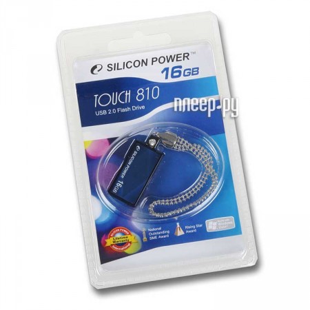 USB Flash Drive 16Gb - Silicon Power Touch 810 SP016GBUF2810V1B Blue 