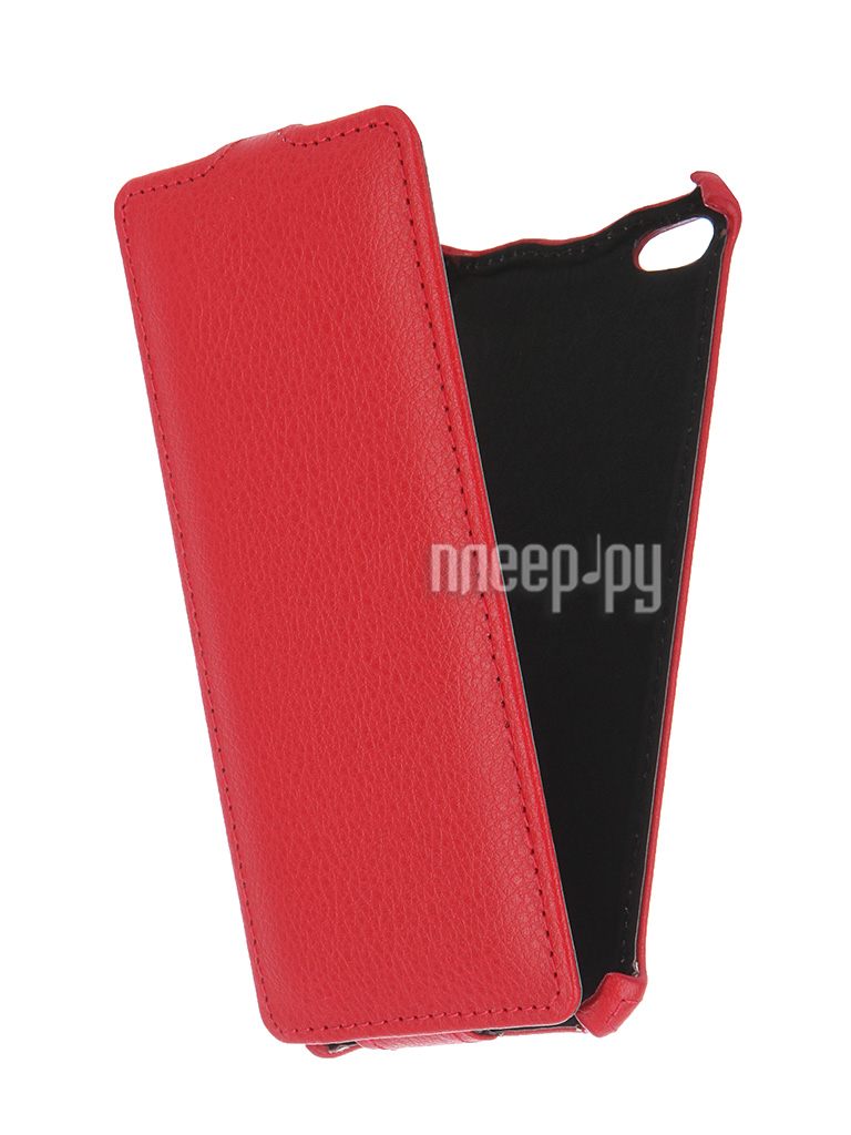 Аксессуар Чехол-флип Micromax Q450 Canvas Silver 5 Gecko Red