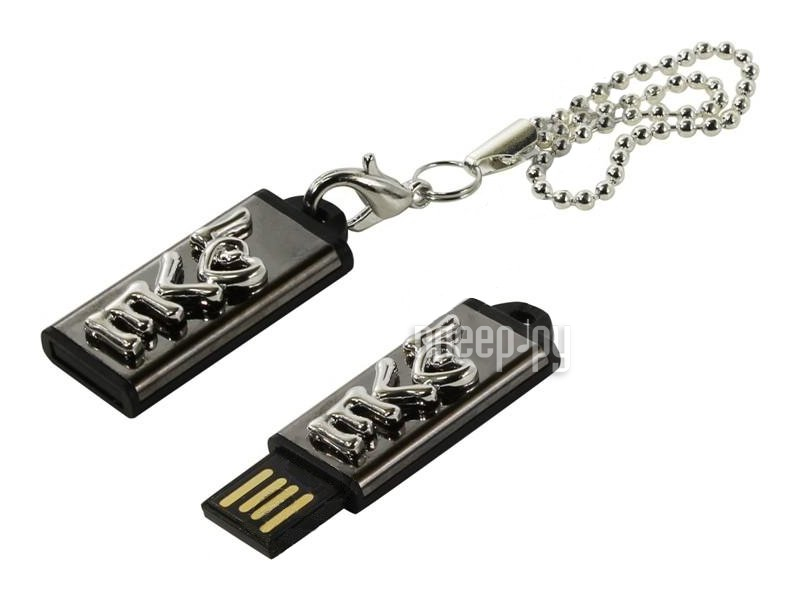 USB Flash Drive 8Gb - Iconik  Silver MTF-LOVES-8GB 