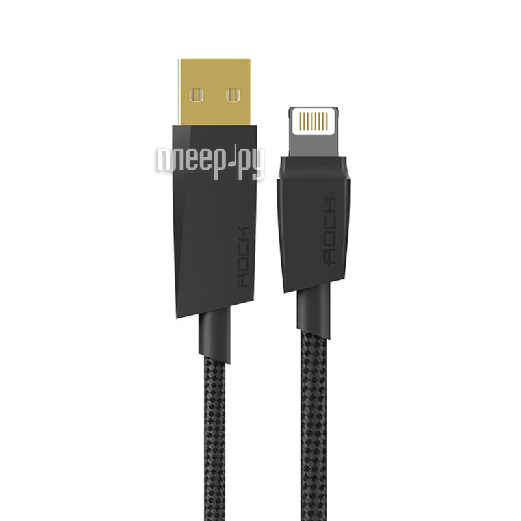  Rock MFI USB-Lightning RCB0401 Black 