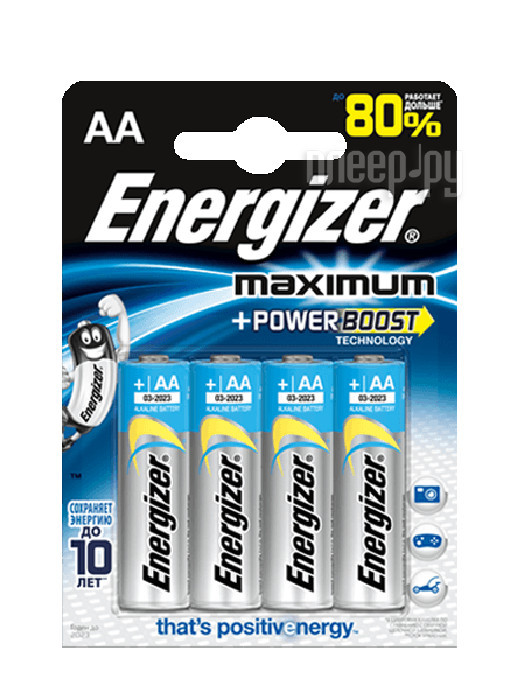  AA - Energizer Maximum LR6 / E91 1.5V (4 ) 11687  191 