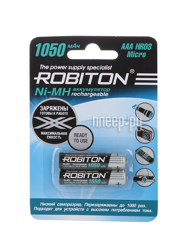  AAA - Robiton 1050 mAh RTU1050MH-2 BL2 13117 (2 )