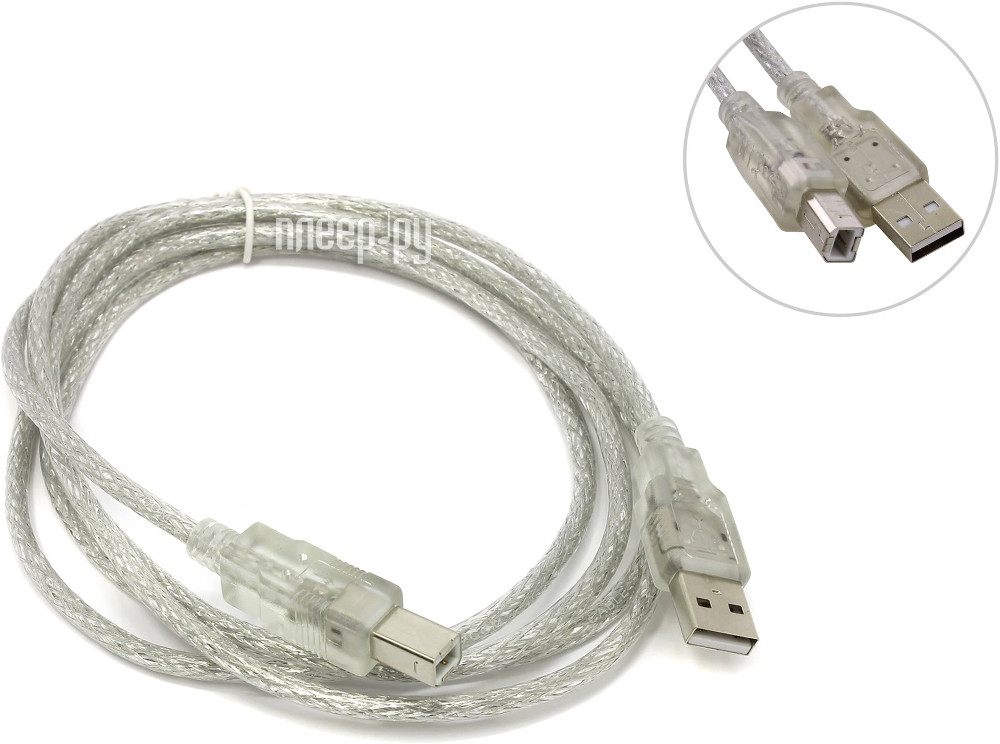 VCOM USB 2.0 AM-BM Transparent 1.8m VUS6900-1.8MTP  304 