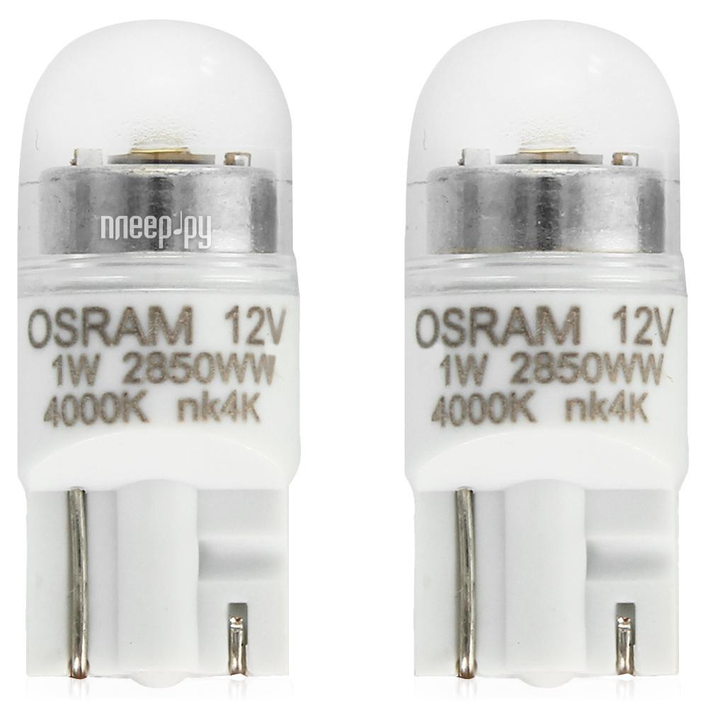  OSRAM W5W 12V-1W LED 4000K 2850WW-02B (2 ) 