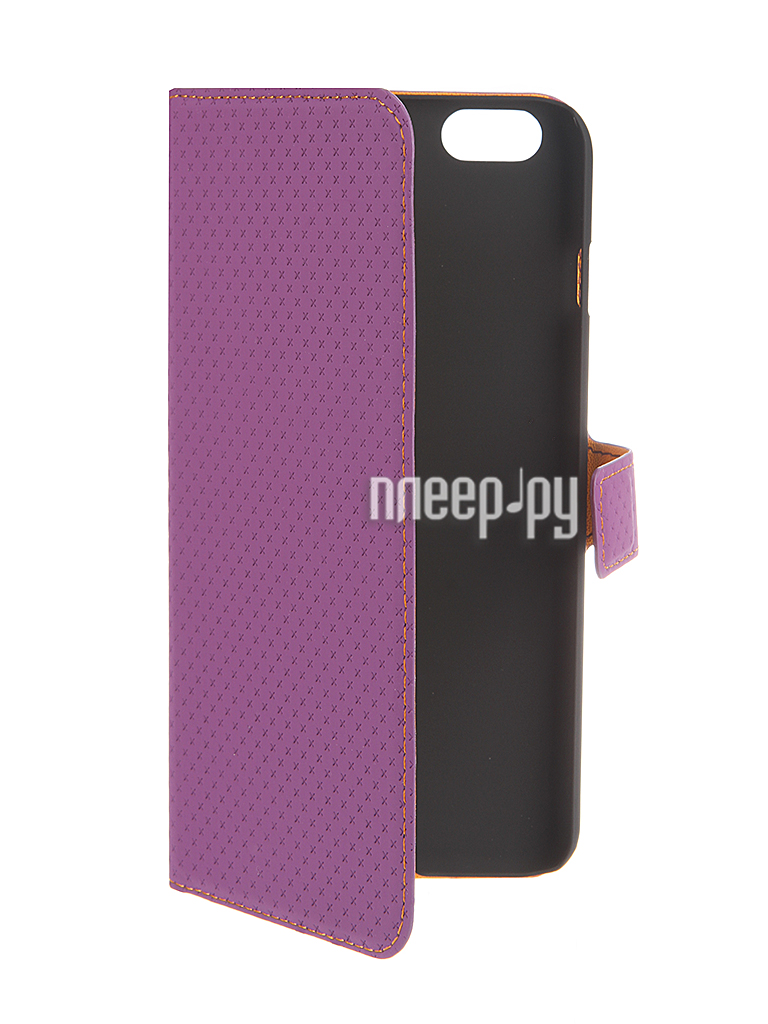  Muvit Wallet Folio Stand Case  iPhone 6 Plus Purple MUSNS0076 