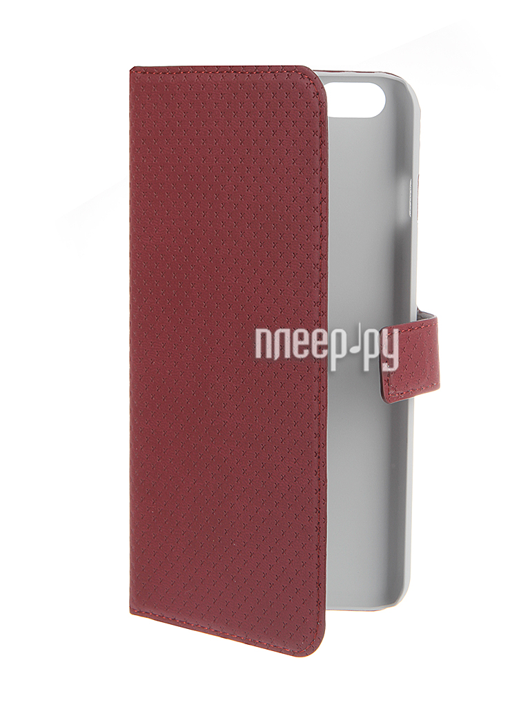   Muvit Wallet Folio Stand Case  iPhone 6 Plus Red MUSNS0077 