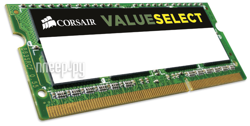   Corsair ValueSelect DDR3 SO-DIMM 1600MHz PC3-12800 CL11 - 8Gb CMSO8GX3M1C1600C11