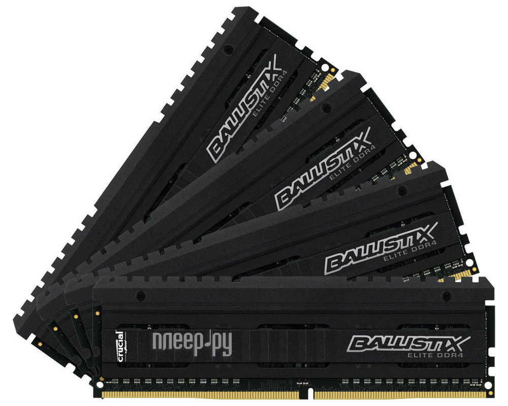   Crucial Ballistix Elite DDR4 DIMM 2666MHz PC4-21300 CL16 - 16Gb (4x4Gb) BLE4C4G4D26AFEA 