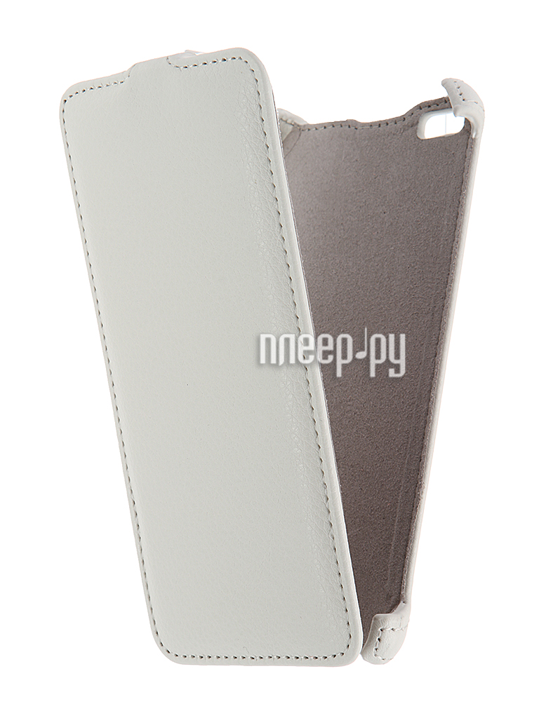   Micromax Q450 Canvas Silver 5 Activ Flip Case Leather White 55386  180 