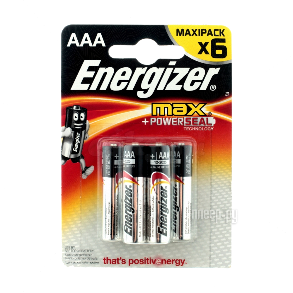  AAA - Energizer LR03 Max E92 (6 ) E300131700