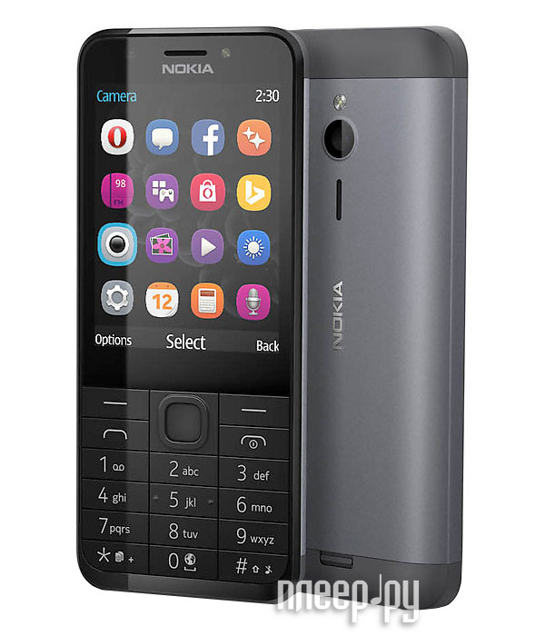   Nokia 230 Black Silver 