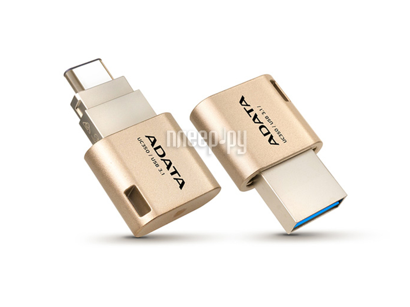 USB Flash Drive 16Gb - A-Data Choice UC350 Gold AUC350-16G-CGD  841 