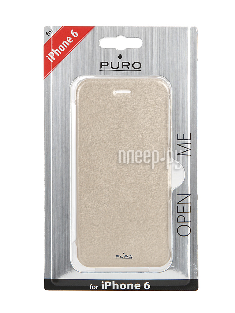   PURO Eco-Leather Cover  iPhone 6 Gold IPC647BOOKCCRYGOLD 