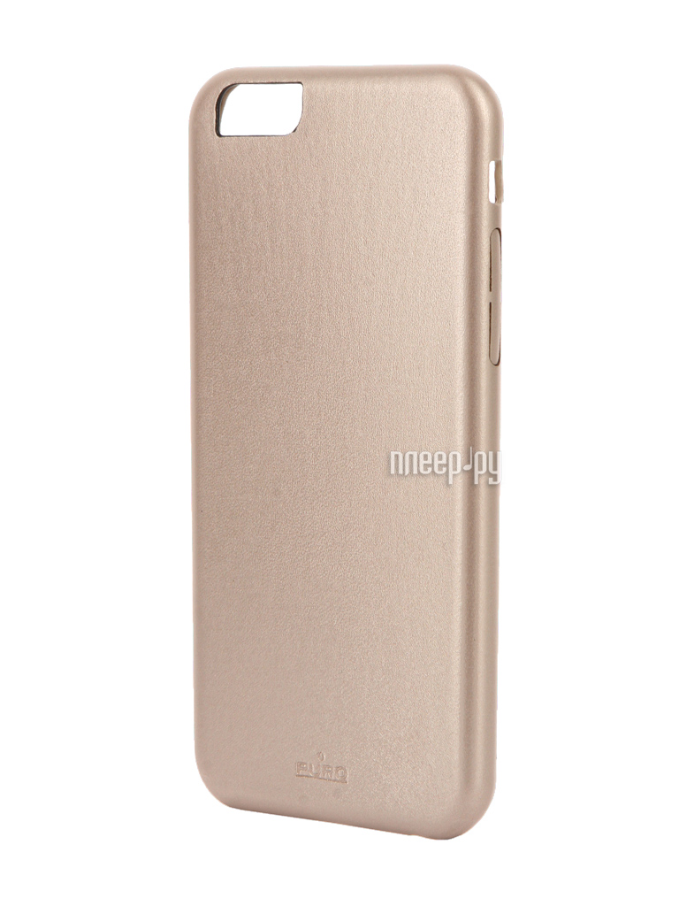   PURO Vegan Eco-Leather Cover  iPhone 6 Gold IPC647VEGANGOLD 