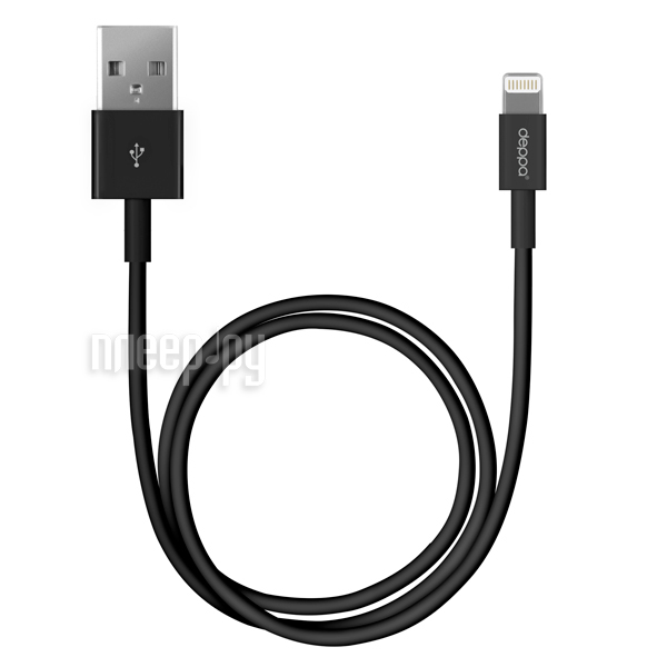  Deppa USB - 8-pin 1.2m Black 72115