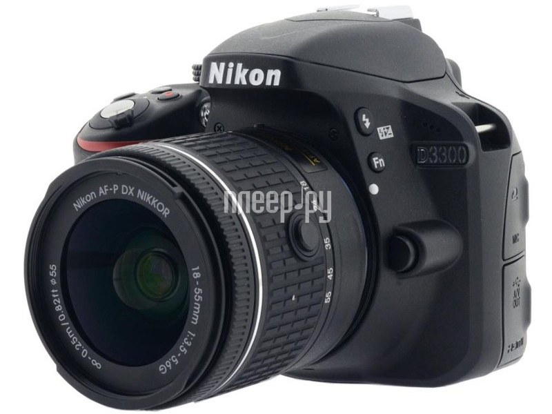  Nikon D3300 Kit 18-55 mm F / 3.5-5.6G AF-P Black 