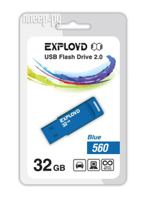 USB Flash Drive 32Gb - Exployd 560 EX-32GB-560-Blue  586 