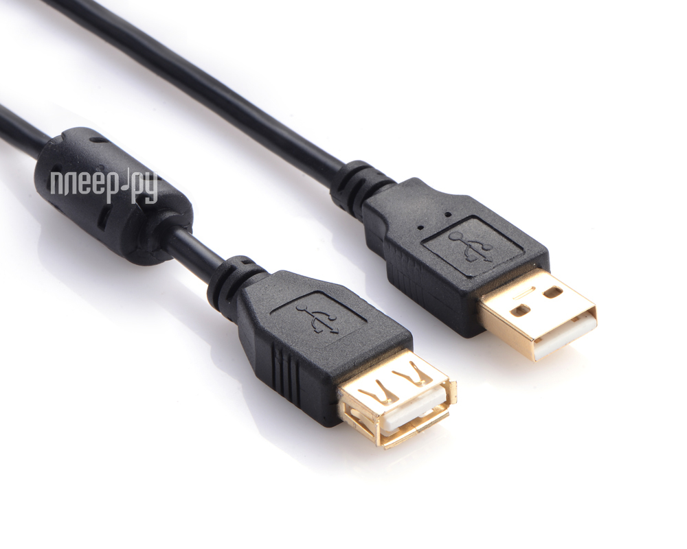  Greenconnect Premium USB 2.0 AM-AF Black GCR-UEC3M-BD2S-5.0m  413 