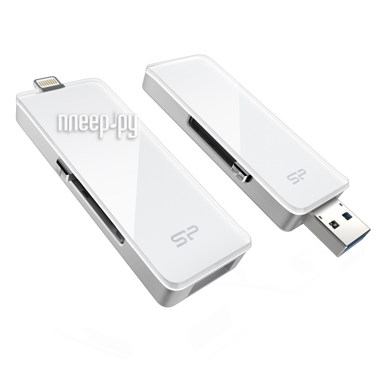 USB Flash Drive 32Gb - Silicon Power SP xDrive Z30 USB 3.0 / Lightning SP032GBLU3Z30V1W 