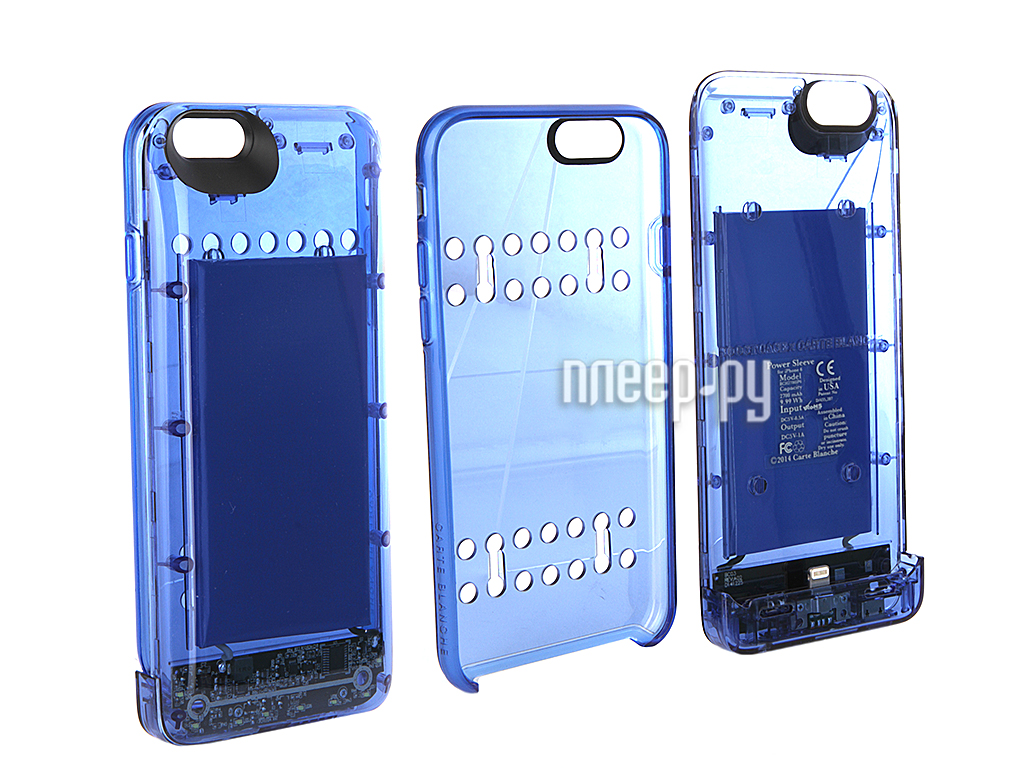 - Boostcase 2700 mAh  iPhone 6 / 6S Transparent Blue BCH2700IP6-SPH 