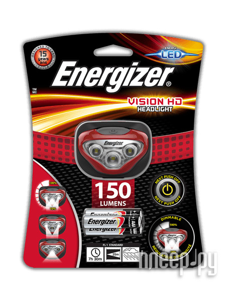  Energizer Headlight Vision HD E300280500 