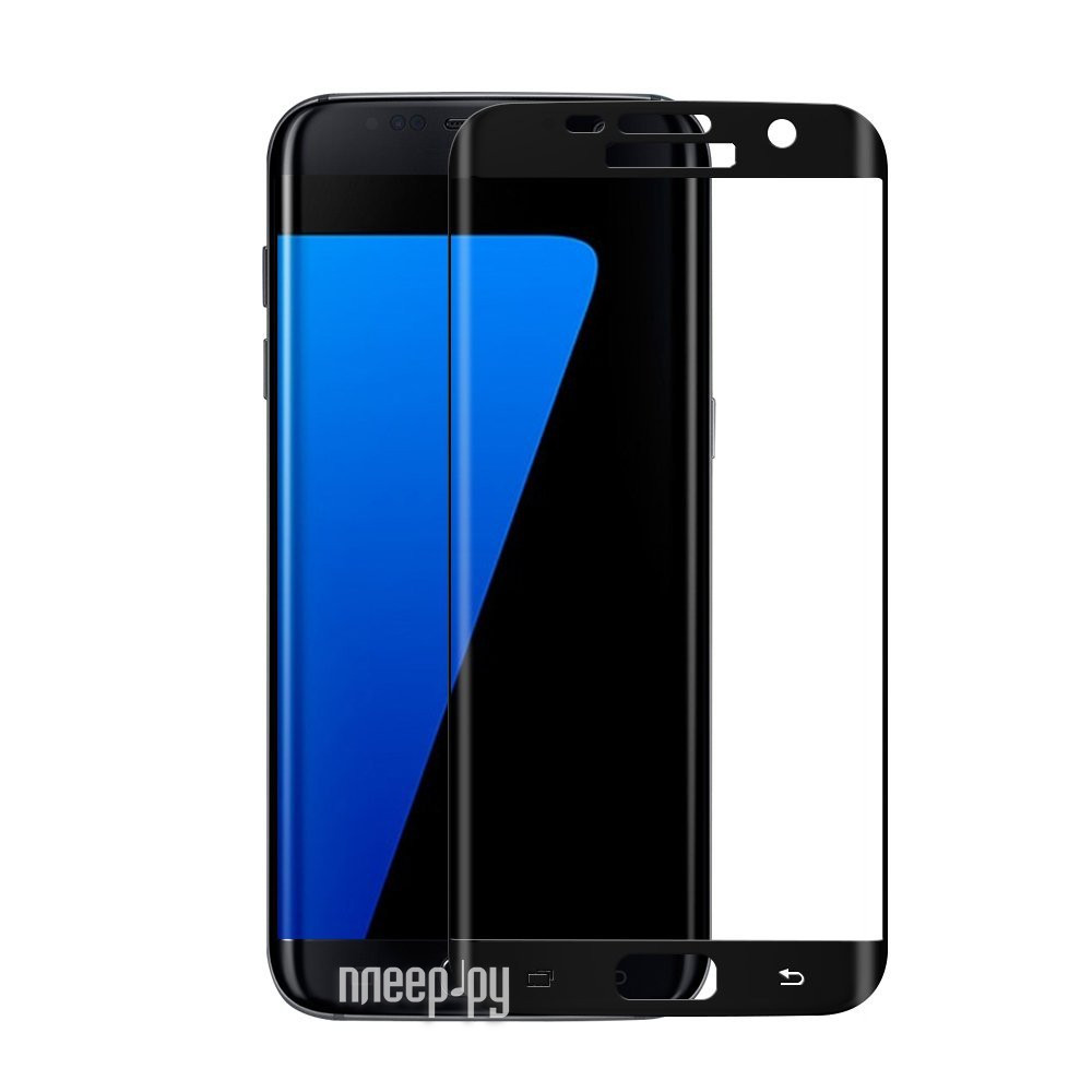    Samsung Galaxy S7 Edge Full Screen 3D Red Line Tempered Glass Black